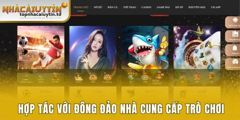 Kết hợp cùng nhiều nền tảng cung cấp game