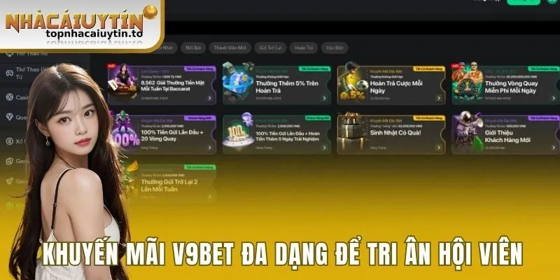 Khuyến mãi V9bet đa dạng để tri ân hội viên